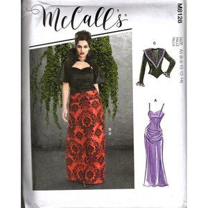McCalls Costume M8128 Misses 6 to 14 Gothic Dress and Jacket Uncut Pattern